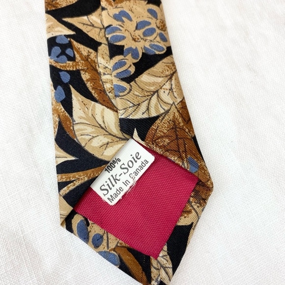 Oscar de la Rento Silk Neck Tie - Picture 5 of 7